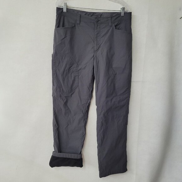 Eddie‎ Bauer Pants Mens 34x30 Fleece Lined Tech Outdoor Hiking Winter Pockets - Picture 1 of 14